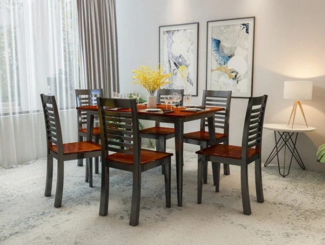 6 Seater Manchester Wooden Dining set