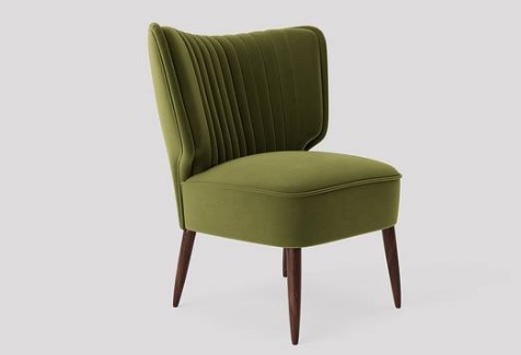 Fabric Accent Chair in Mint Green Colour